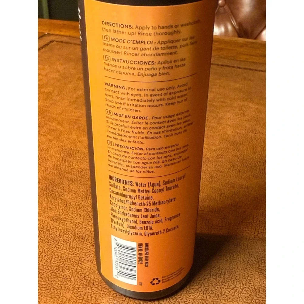Manscaped Ultra Premium Body Wash Cologne Scent 16oz 473ml New 48-00032